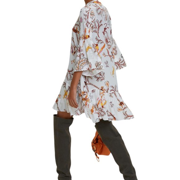 DOROTHEE SCHUMACHER Tree of Life Silk Mini  Dress, S - Picture 1 of 13